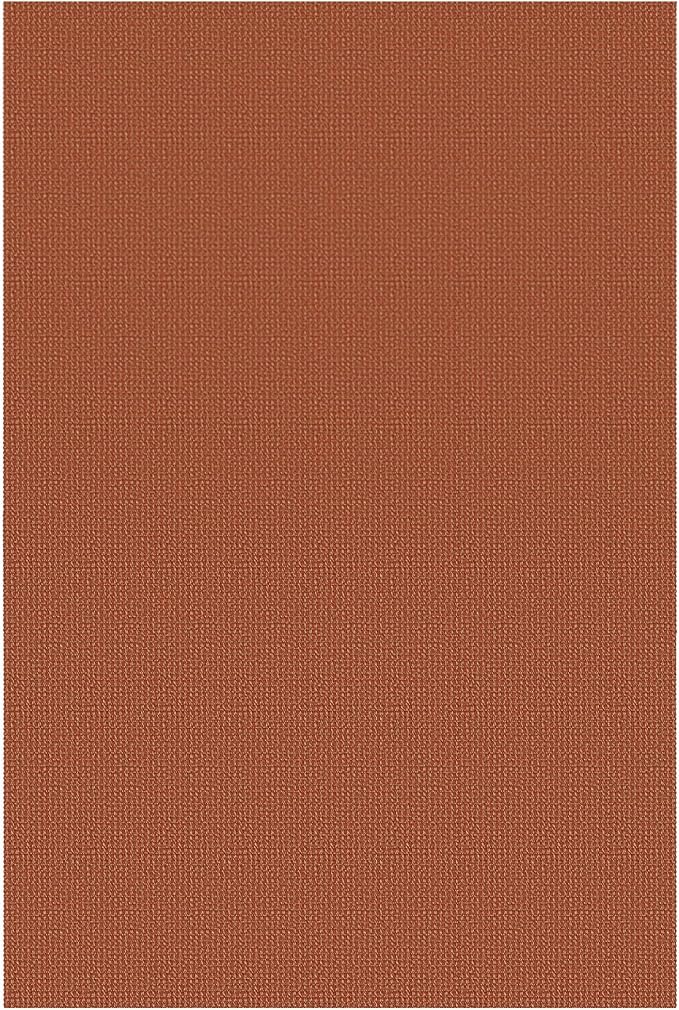 KOZYFLY Washable Area Rug 6x9 ft Rubber Backed Non Slip Rugs for Living Room Braided Cotton Bedroom Rug Woven Office Rugs Indoor Outdoor Floor Carpets for Dining Bedroom Living Room, Orange/Tan