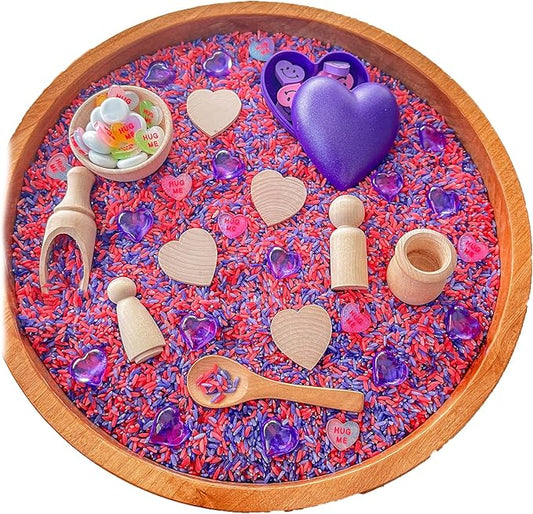 Kids Sensory bins Montessori sensory bin, sensory toys, Sensory bins, Sensory Bin For Preschoolers (Valentine Day Hearts)