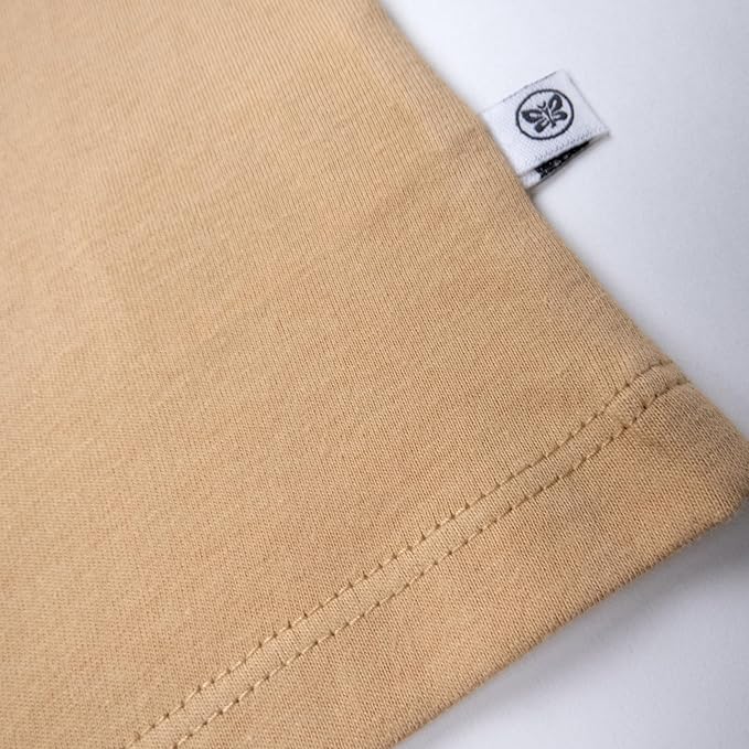 HonestBaby Unisex-Baby 5-Pack Short Sleeve T-Shirts 100% Organic Cotton Baby, Toddler, Little Kid, Boy, Girl, Unisex