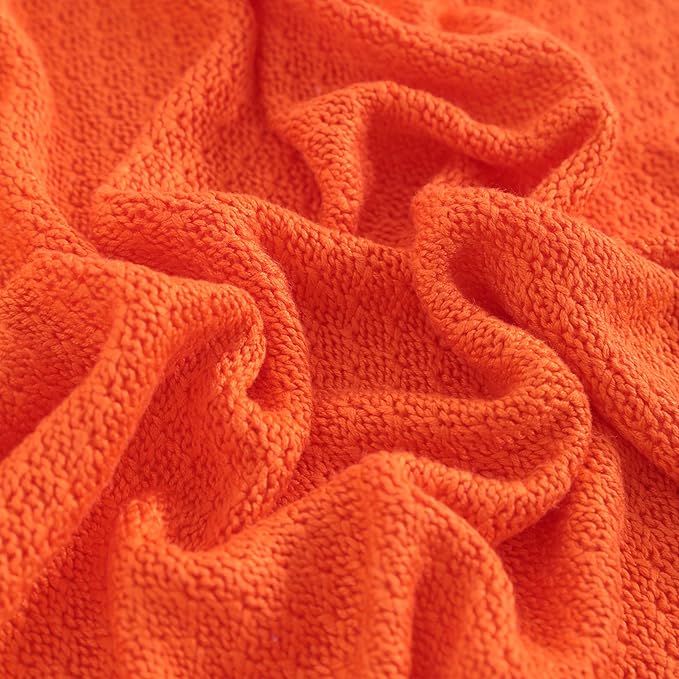 NTBAY Cooling Cable Knit Throw Blanket, Soft and Breathable Throw Blanket 51x67 Inches Made from Rayon Derived from Bamboo for Couch, Sofa, Nap, Orange