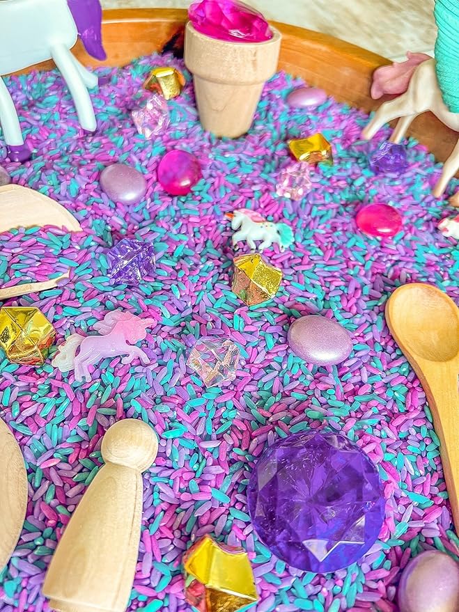 Kids Sensory bins Montessori sensory bin, sensory toys, Sensory bins, Sensory Bin For Preschoolers (Unicorn)