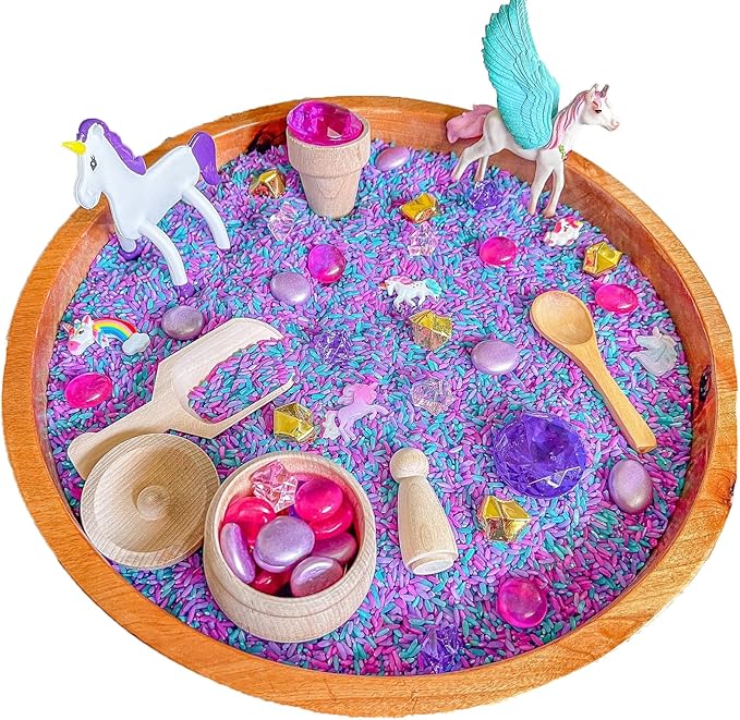 Kids Sensory bins Montessori sensory bin, sensory toys, Sensory bins, Sensory Bin For Preschoolers (Unicorn)