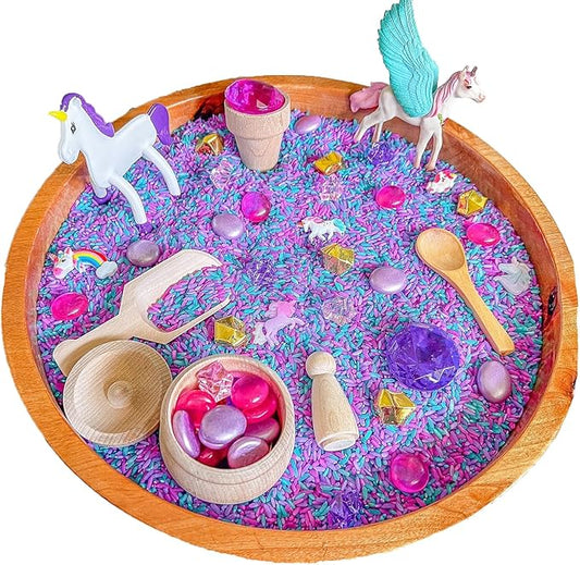 Kids Sensory bins Montessori sensory bin, sensory toys, Sensory bins, Sensory Bin For Preschoolers (Unicorn)