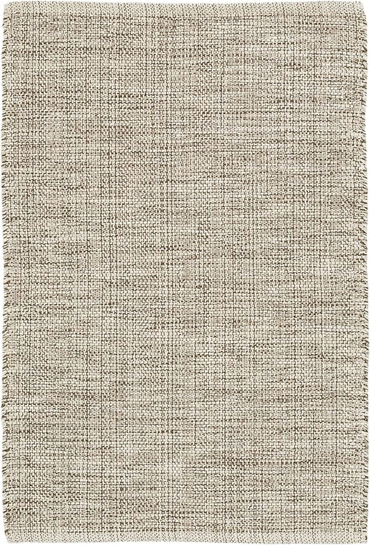 Dash and Albert Marled Cotton Area Rug - 2' x 3' Brown Solid Handwoven Accent Rug - Durable, Lightweight, High Traffic Areas Hallway, Bedroom, Living Room