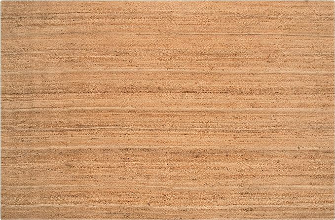 Hausattire Hand Woven Jute Braided Area Rug, 9’x12’ – Natural, Reversible Boho Rugs for Kitchen, Living Room, Bedroom I Farmhouse Decorative Floor Rug, 108x144 Inches