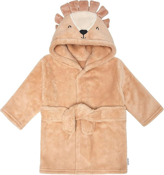 Gerber Unisex Baby Plushy Soft Hooded Animal Character Bathrobe