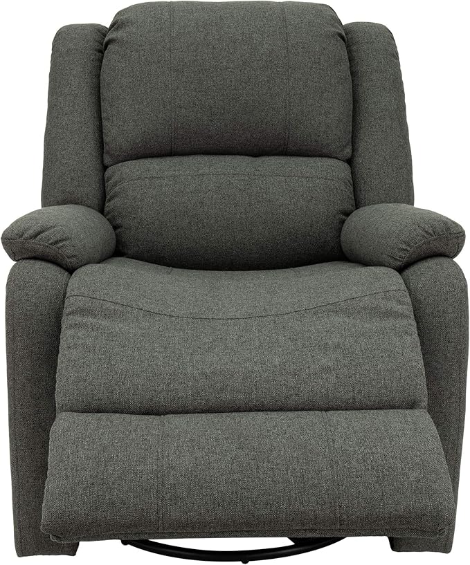 RecPro Charles Collection | 30" Swivel Glider RV Recliner | RV Living Room (Slideout) Chair | RV Furniture | Glider Chair | Oatmeal or Fossil | Cloth (1 Pack, Fossil)