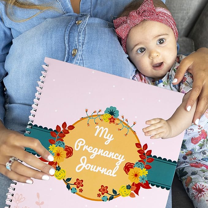 My Pregnancy Journal and Baby Memory Book - Baby Scrapbook and Photo Album - Perfect Pregnancy Gifts for First Time Moms - Picture and Milestone Books for Toddlers - Keepsake for Parent