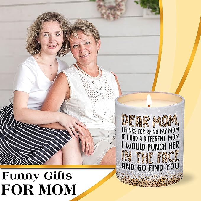 Gifts for Mom from Daughter Son - Mothers Day Gifts for Mom, Wife, Women - Moms Birthday Gift Ideas, Cool Birthday Gift for Moms - Funny Mothers Day Candle, mom Candle Funny 10 OZ
