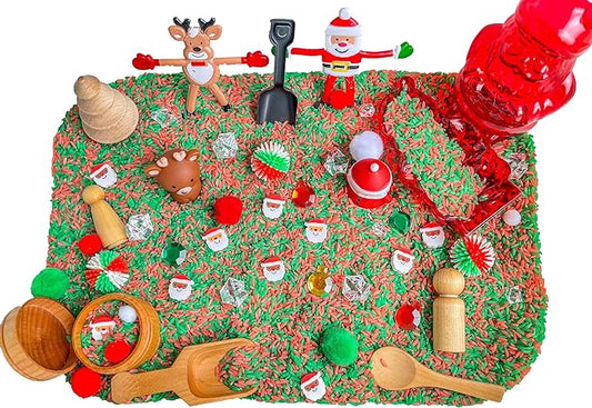 Kids Sensory bins Montessori sensory bin, sensory toys, Sensory bins, Sensory Bin For Preschoolers (Christmas RG)
