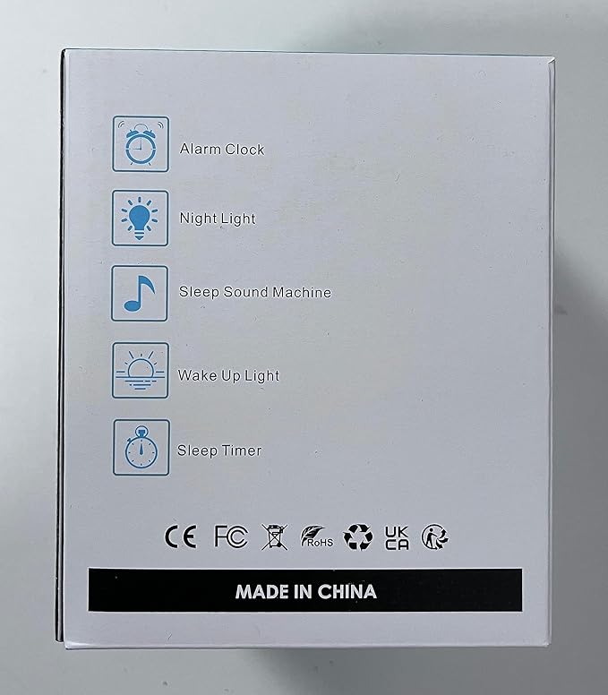 Kids Alarm Clock, Toddler Sleep Training Clock with Night Lights, Sound Machine, Time to Wake Dinosaur Alarm Clock for Children, Gift Ideas for Kids Toddler Boy Girl (Pink)