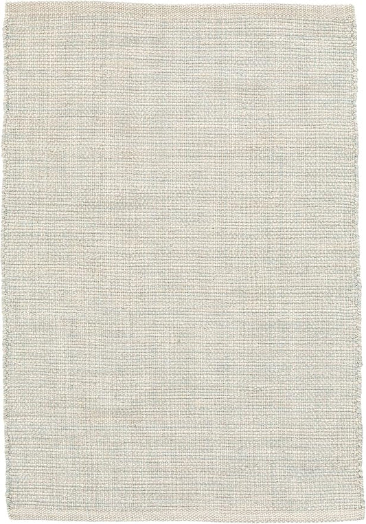 Dash and Albert Marled Cotton Area Rug - 2.5' x 12' Runner Light Blue Solid Handwoven Accent Rug - Durable, High Traffic Areas Hallway, Bedroom, Living Room