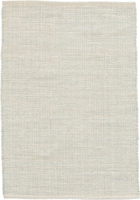 Dash and Albert Marled Cotton Area Rug - 2.5' x 8' Runner Light Blue Solid Handwoven Accent Rug - Durable, High Traffic Areas Hallway, Bedroom, Living Room