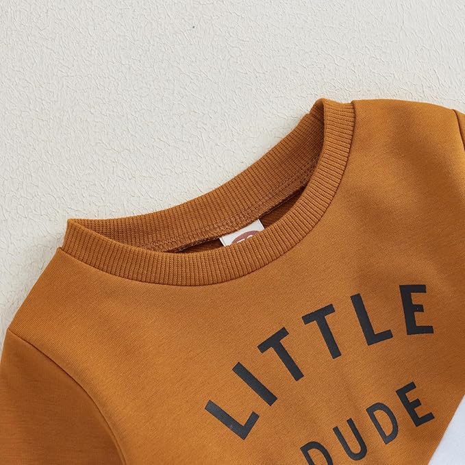 Kupretty Toddler Baby Boy Fall Winter Clothes Color Block Long Sleeve Sweatshirt Pullover Tops + Joggers Pants Outfit Set