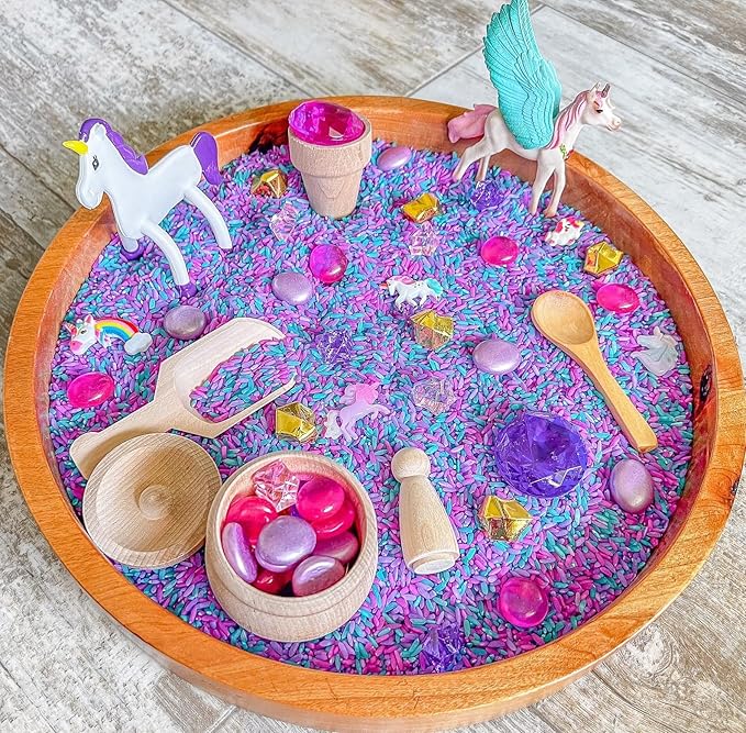 Kids Sensory bins Montessori sensory bin, sensory toys, Sensory bins, Sensory Bin For Preschoolers (Unicorn)