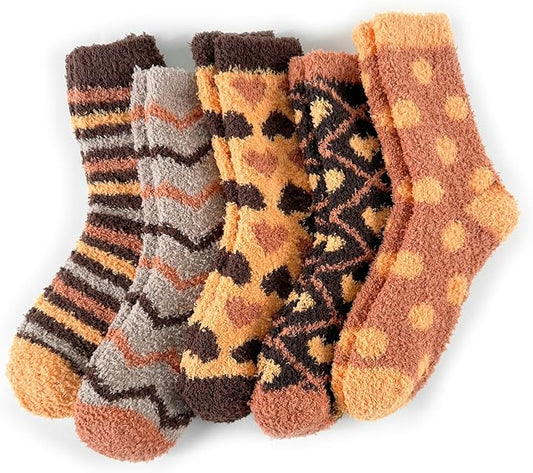TEHOOK Warm & Cozy Gifts for Women, Fluffy Fuzzy Sock, Plush Sleeping Slipper Socks - Soft Warm Fabric