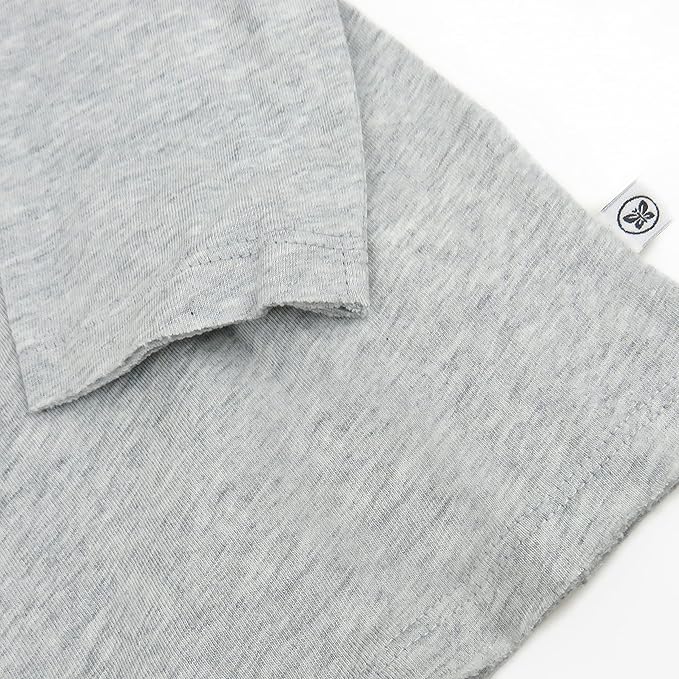 HonestBaby 10-Pack Long Sleeve T Shirts 100% Organic Cotton for Toddler, Boys, Girls