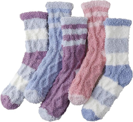 TEHOOK Warm & Cozy Gifts for Women, Fluffy Fuzzy Sock, Plush Sleeping Slipper Socks - Soft Warm Fabric