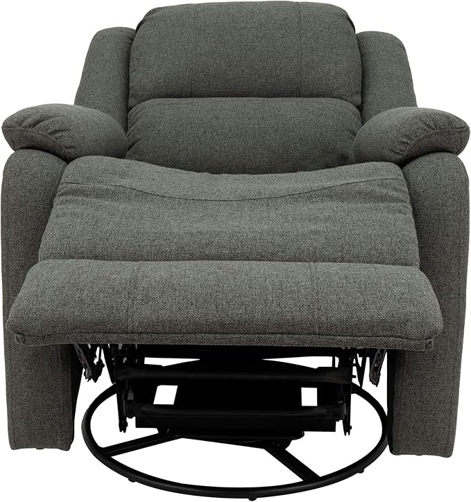 RecPro Charles Collection | 30" Swivel Glider RV Recliner | RV Living Room (Slideout) Chair | RV Furniture | Glider Chair | Oatmeal or Fossil | Cloth (2 Pack, Fossil)