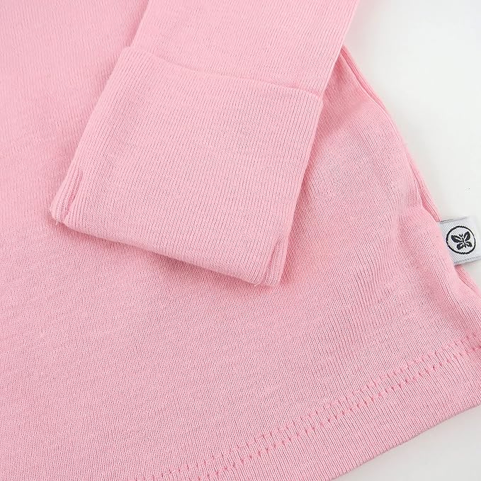 HonestBaby 3-pack Long Sleeve Side-snap Kimono Tops 100% Organic Cotton for Newborn Baby for Infant Boys, Girls, Unisex