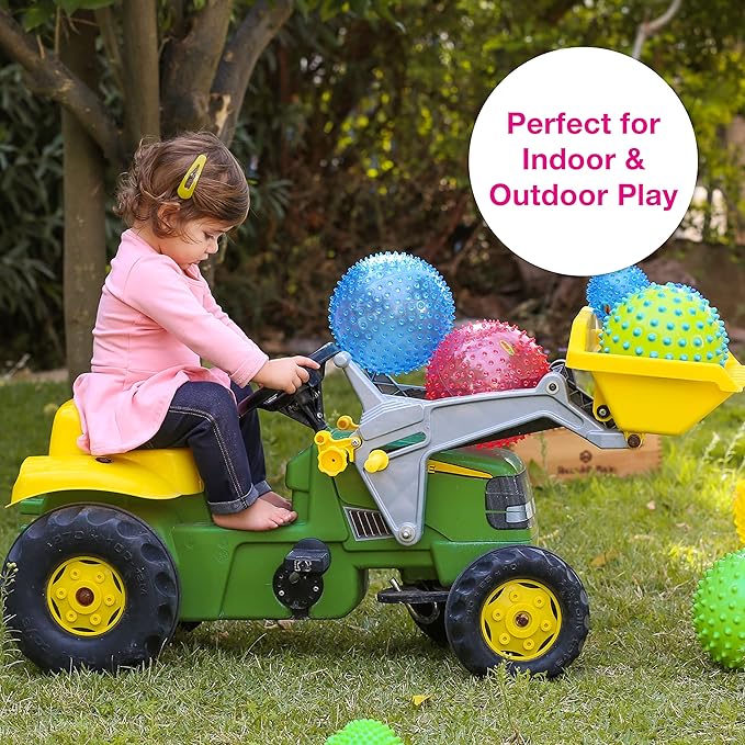 Edushape Original Sensory Ball for Baby - 7" Red Color Ball Enhances Gross Motor Skills for Kids 6 Months & Up