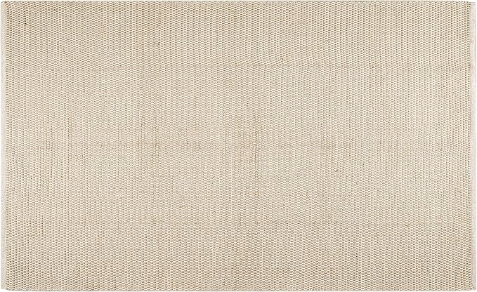 Bedding Craft Jute Cotton Matty Area Rug for Living Room 60x96 Inch - Natural - Machine Washable 5x8 Feet Rugs - 70% Jute and 30% Cotton