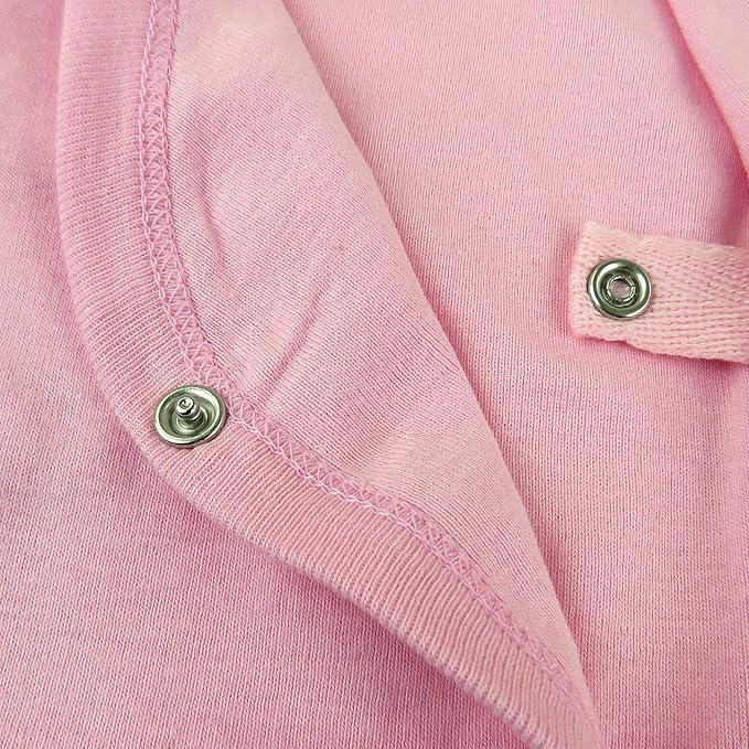 HonestBaby 3-pack Long Sleeve Side-snap Kimono Tops 100% Organic Cotton for Newborn Baby for Infant Boys, Girls, Unisex