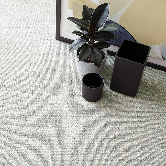 Dash and Albert Marled Cotton Area Rug - 2.5' x 12' Runner Light Blue Solid Handwoven Accent Rug - Durable, High Traffic Areas Hallway, Bedroom, Living Room